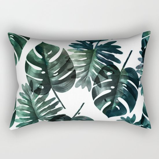 Leafs . Minimal Rectangular Pillow