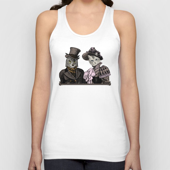 The Owl and the Pussycat | Anthropomorphic Owl and Cat | Tank Top