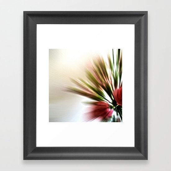 Radial Roses Framed Art Print