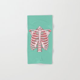 Bubble Gum Ribs Hand & Bath Towel