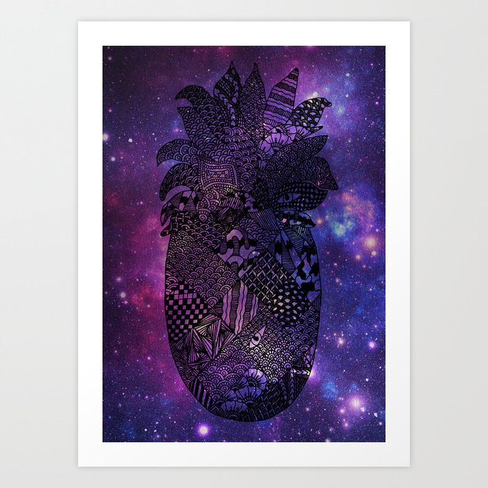 Space Pineapple Art Print