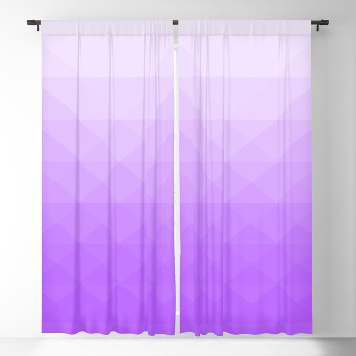 Gradient of purple geometric shapes. Blackout Curtain
