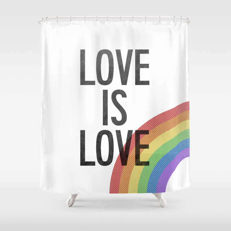 Love Is Love Gay Shower Curtain By Danieladix Society6