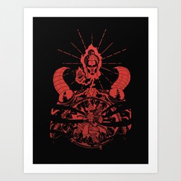 Inner Tranquility of a Warrior Art Print