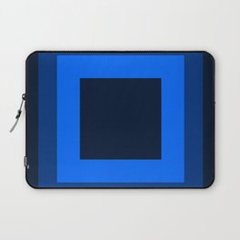 Navy Blue Square Design Laptop Sleeve