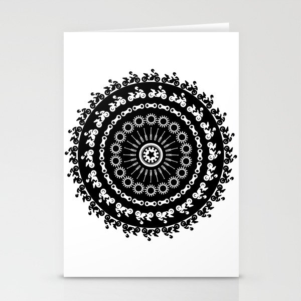 Motorcycle Mandala Stationery Cards