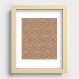 Café au lait - violet - Modern Vector Seamless Pattern Recessed Framed Print