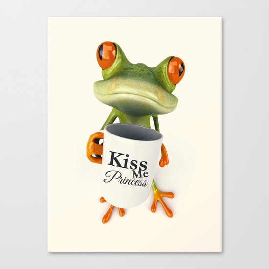 KISS ME Canvas Print