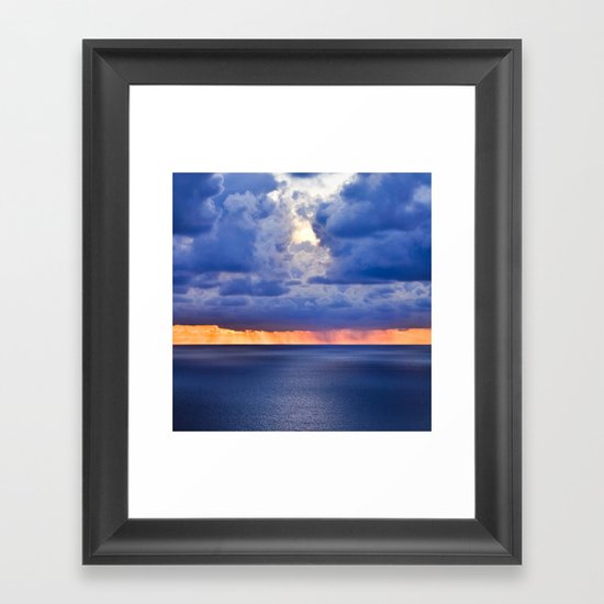'tween sea and sky, after Rothko. Framed Art Print