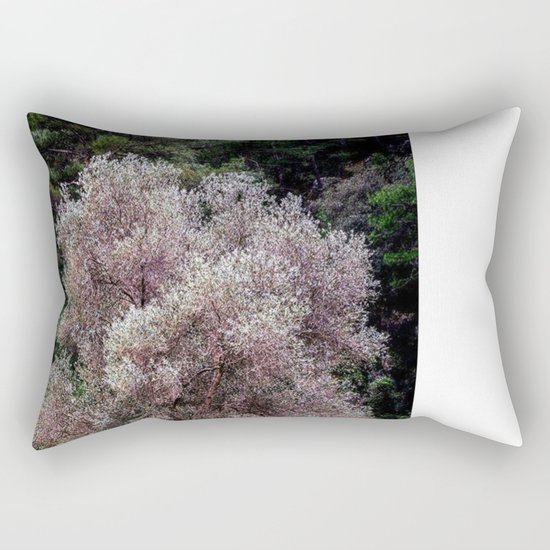 white tree Rectangular Pillow