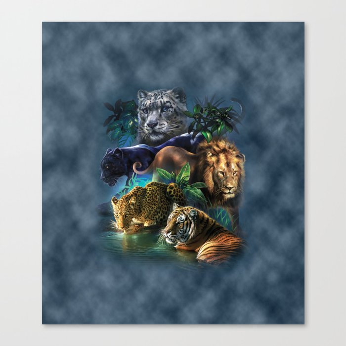 The Mountain Big Cats Canvas Print