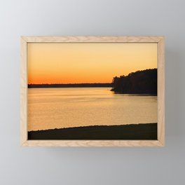 One Fall Sunset Framed Mini Art Print
