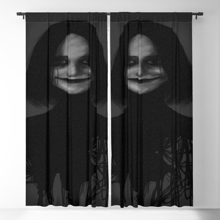 horror scary art for Psychological lovers women and men Blackout Curtain