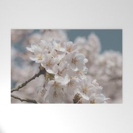 Vintage cherry blossom art print- japanes sakura flowers - nature and travel photography Welcome Mat