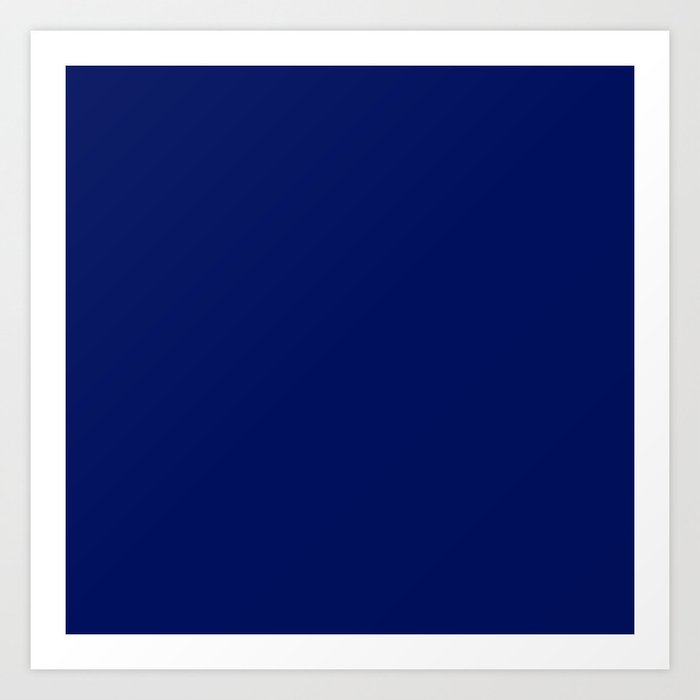 Dark Blue Art Print