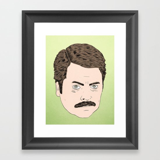 Ron Swanson Framed Art Print