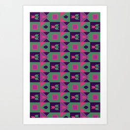Africa Pop - Geometric Tribal Pattern Art Print