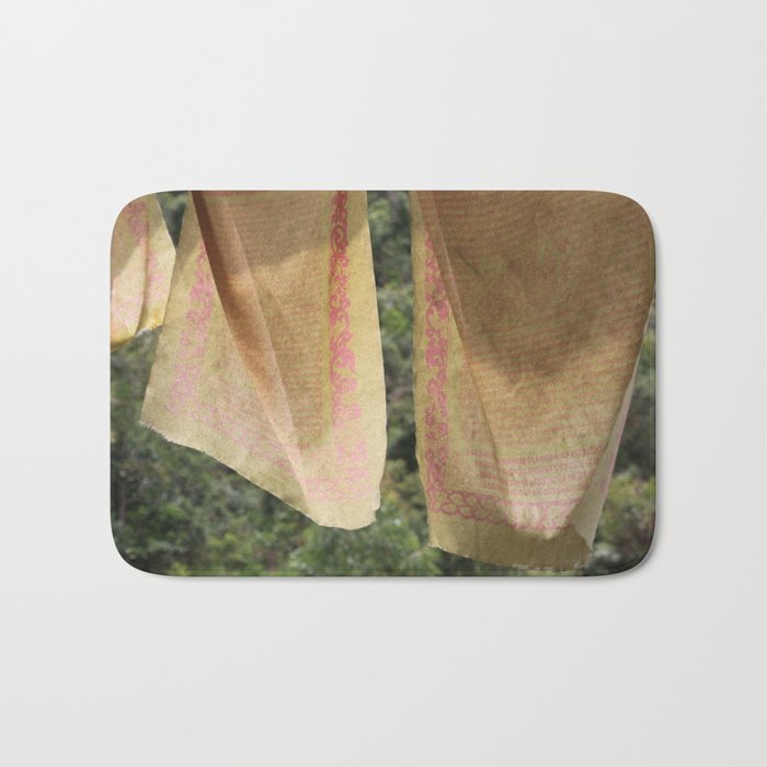 Tibetan Prayer Flags Ii Bath Mat By Natureguardian Society6