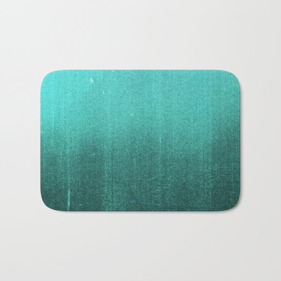 BLUR / abyss / turquoise green Bath Mat