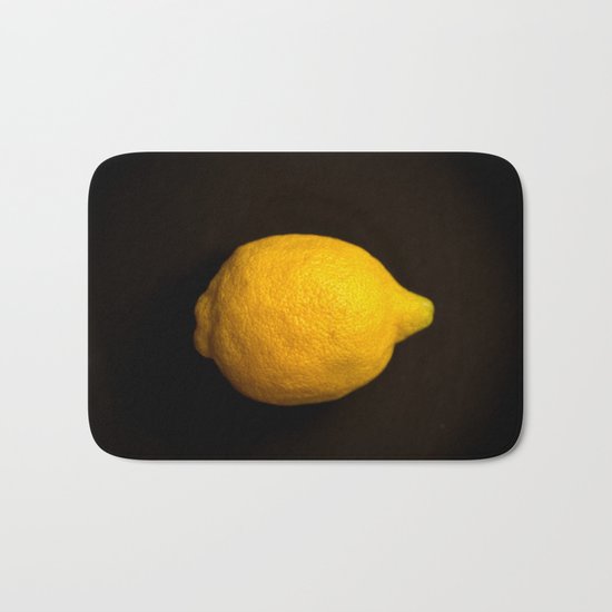 Yellow Lemon Bath Mat