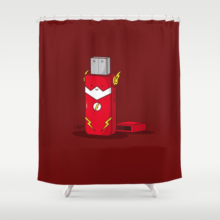 The Flash Shower Curtain