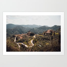 Small Italian village | Tuscany landscape Italy | Travel Photography Art Print