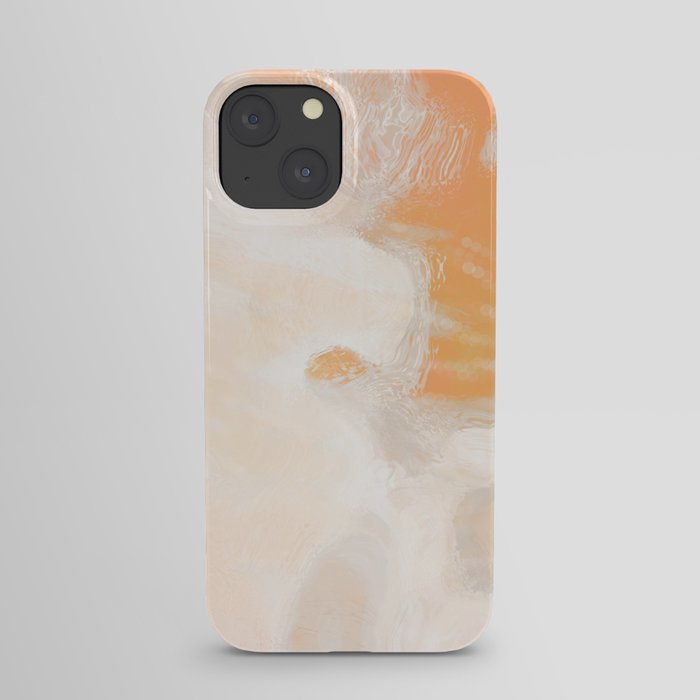 Soft orange white paper  iPhone Case