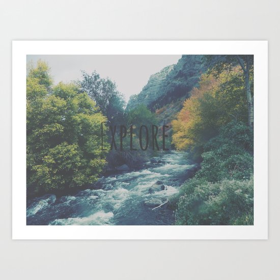 Explore Art Print