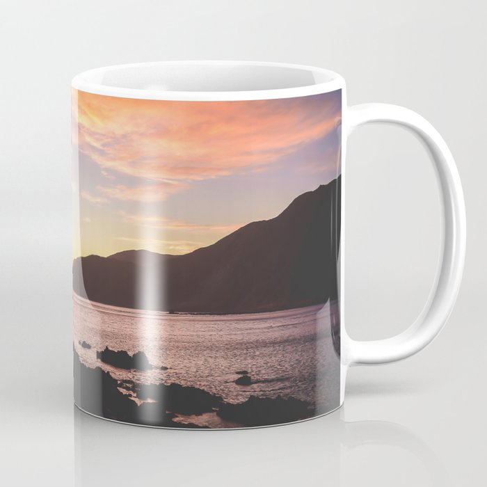 New Zealand Sunset Coast Wellington Nz Coffee Mug By