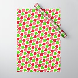 Christmas Jello Pattern Wrapping Paper | Christmas, Pop Art, Jello, Gelatin, Kitchen, Kitschy, Kitsch, Kellygilleran, Food, Green 