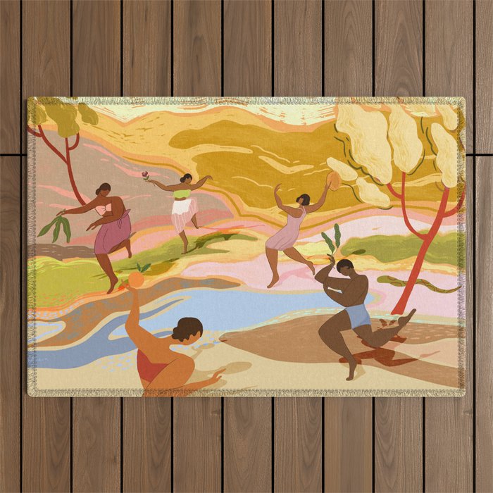 Dancing in Paradise Outdoor Rug