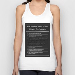 The Wolf Of Wall Street 8 Rules For Success Motivation Tank Top