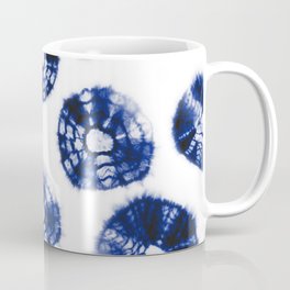 Shibori Kumo dots blue & white Coffee Mug