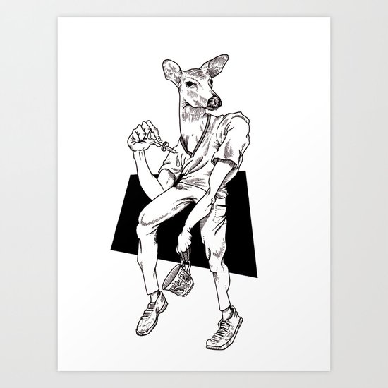 Deer Art Print