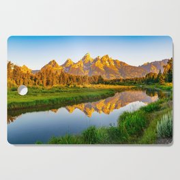 Grand Teton National Park Mountains Wyoming Nature Landscape Photography Print Cutting Board