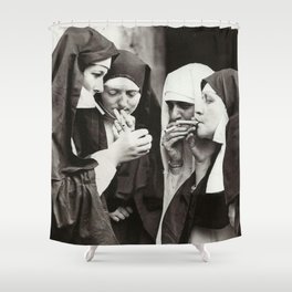 Nuns Smoking Shower Curtain
