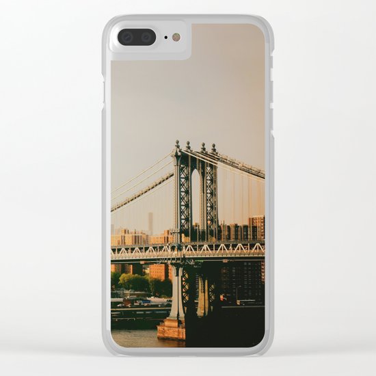 New York City Sunset Clear iPhone Case