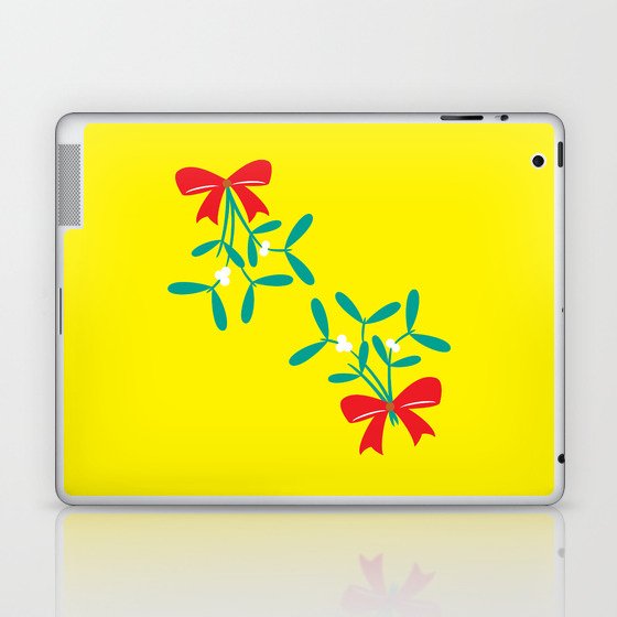 Two Bows Mistletoe Laptop & iPad Skin