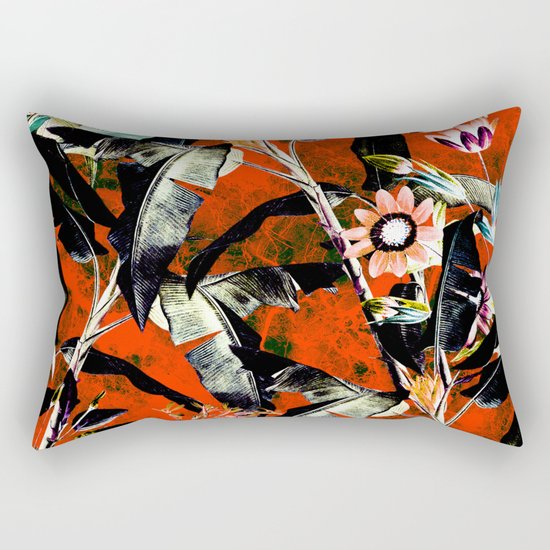 Tropical Garden Rectangular Pillow