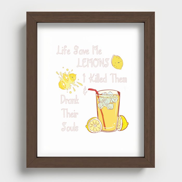 Life Gave Me Lemons Recessed Framed Print
