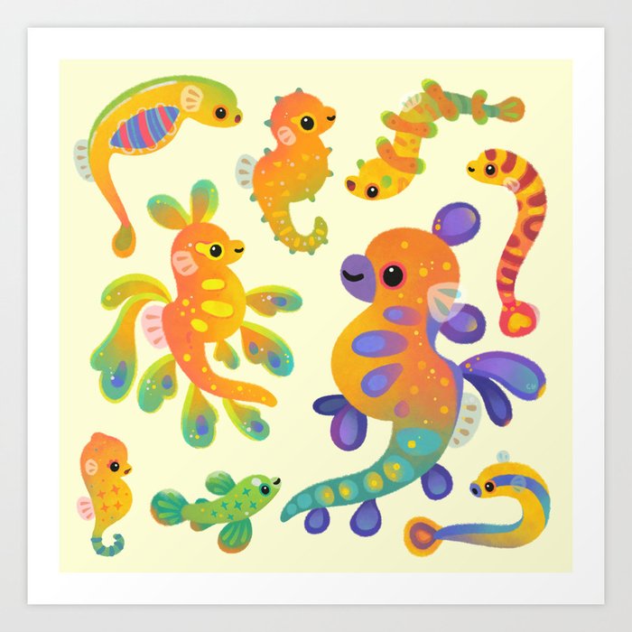 Pipefish - bright Art Print