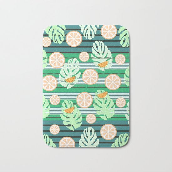 Watermelons underwater Bath Mat