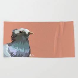 Teen Pigeon - look at the fringe! Beach Towel