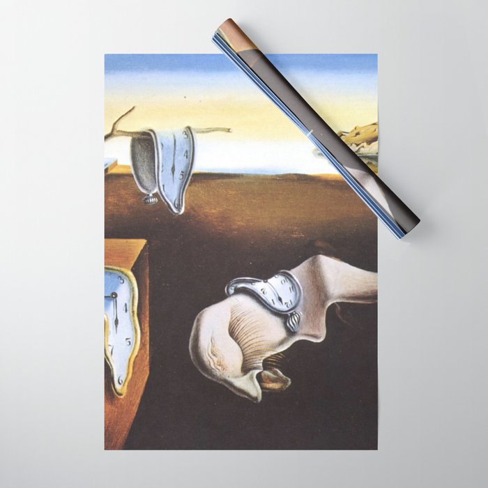 The Persistence of Memory by Salvador Dali Wrapping Paper