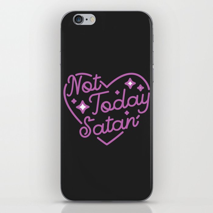 not today satan III iPhone Skin