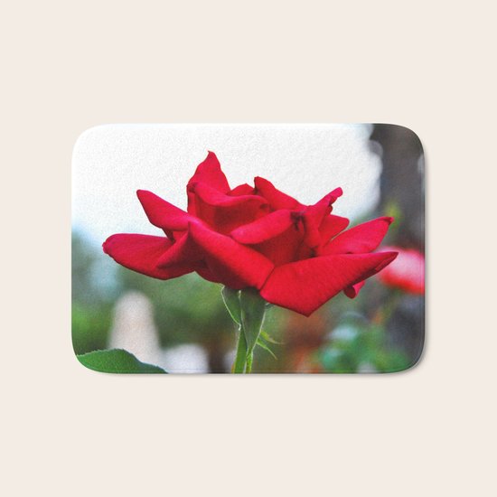 Red Rose Bath Mat