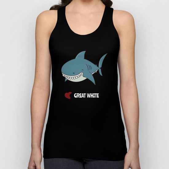 Love Great white Unisex Tank Top