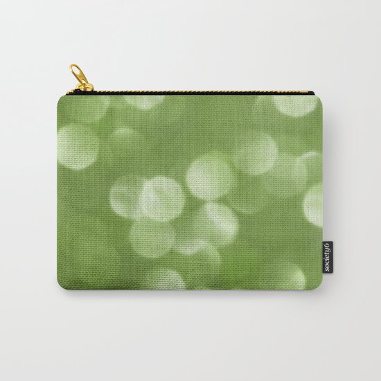 Sparkly Greenery Pantone bokeh Carry-All Pouch