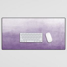 Ombre Paint Color Wash (purple/white) Desk Mat
