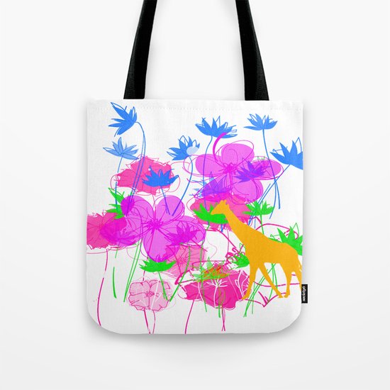 Yellow Giraffe Tote Bag